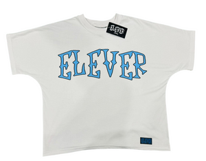 ELEVER’S White Box Oversized crop Tshirt