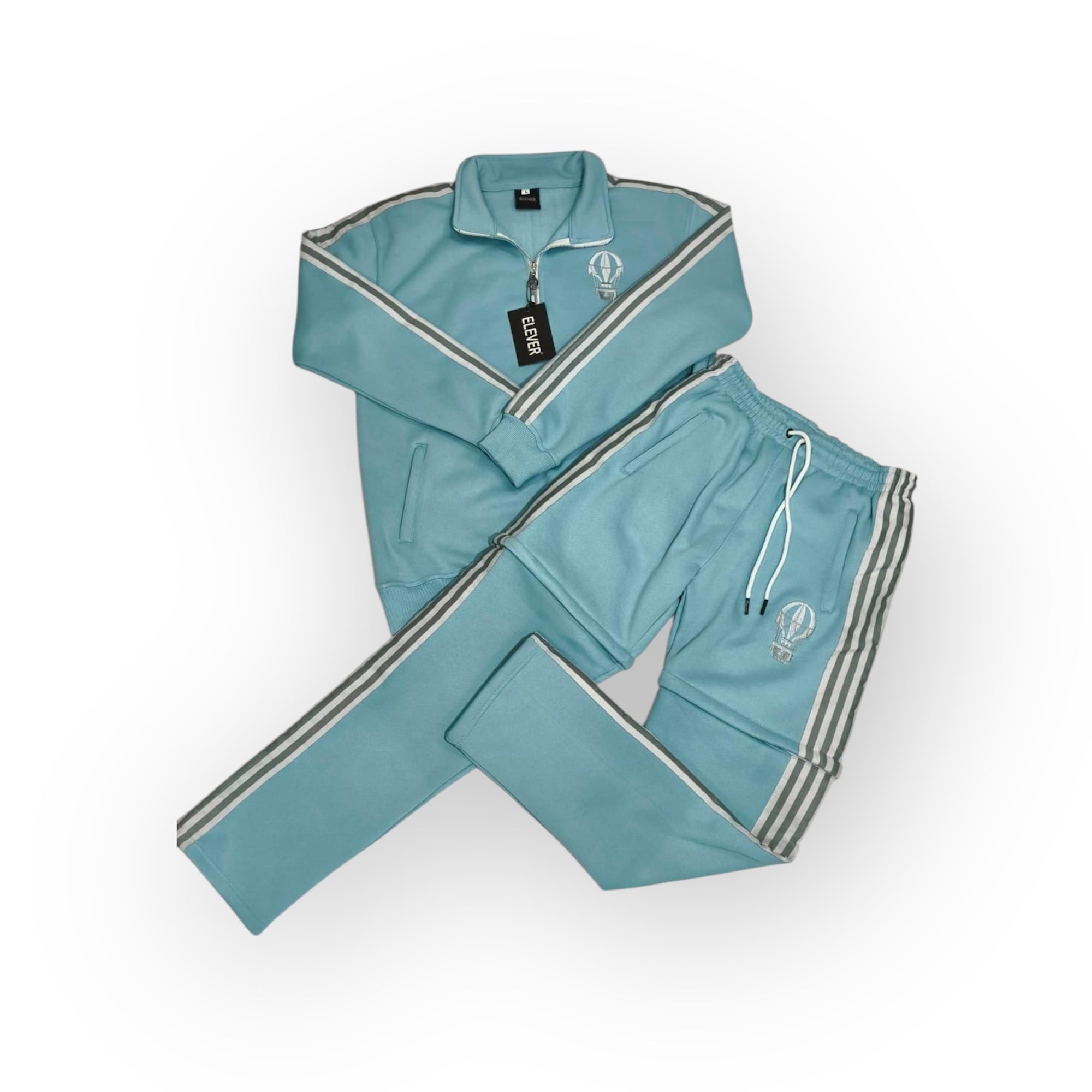 ELEVER’S Sky Blue Convertible Jogger Set