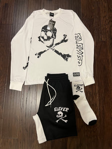 ELEVER Skull & Bones Short Set – Black & White (Men’s)