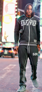 Black and Grey Flair Jogger Set