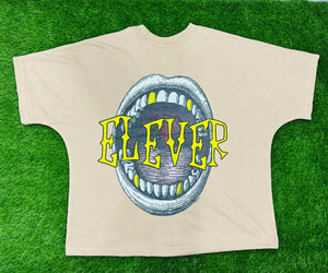 ELEVER’S BEIGE Box Crop Tshirt