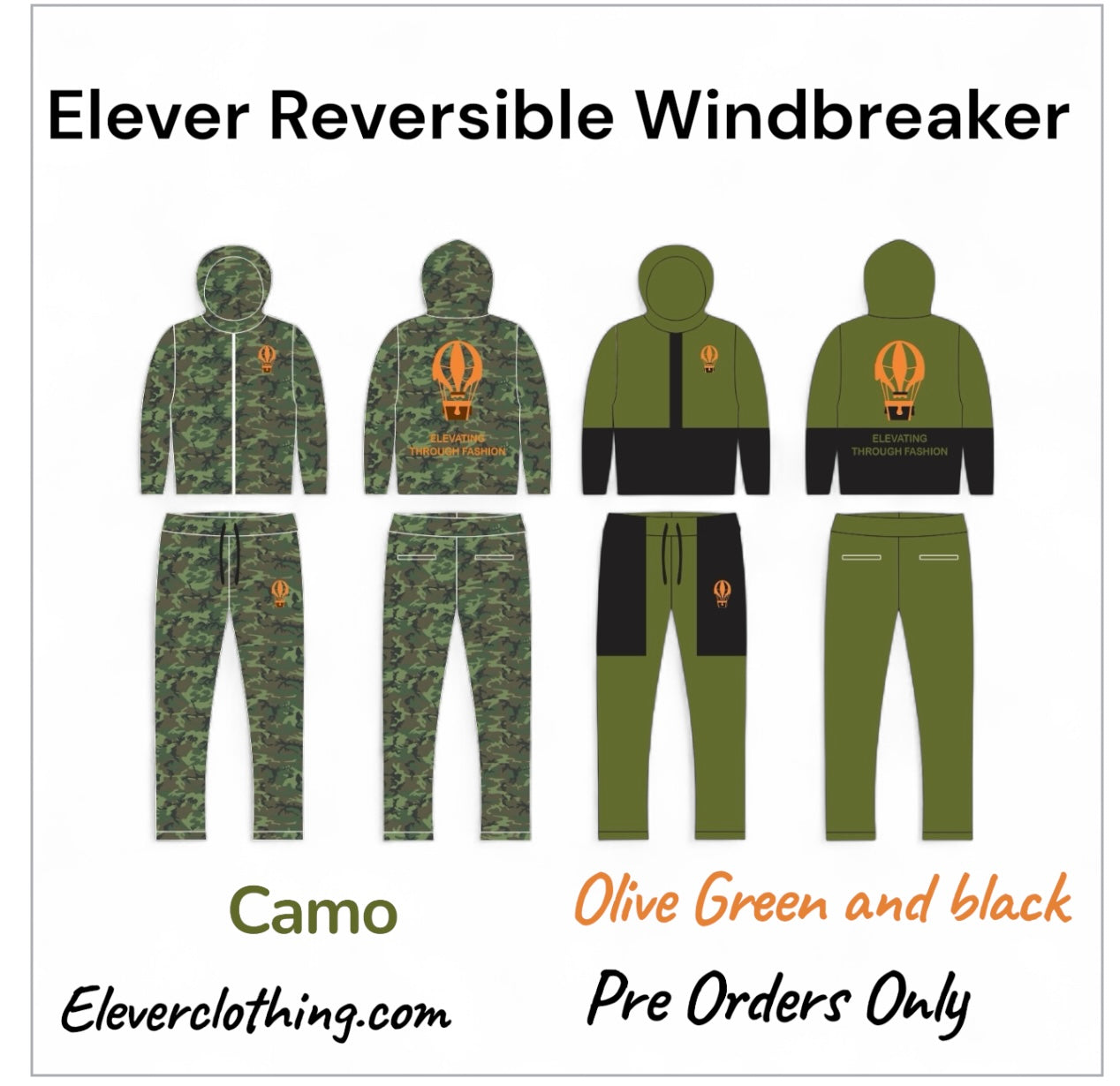 Elever Reversible Windbreaker (Pre Orders Only)