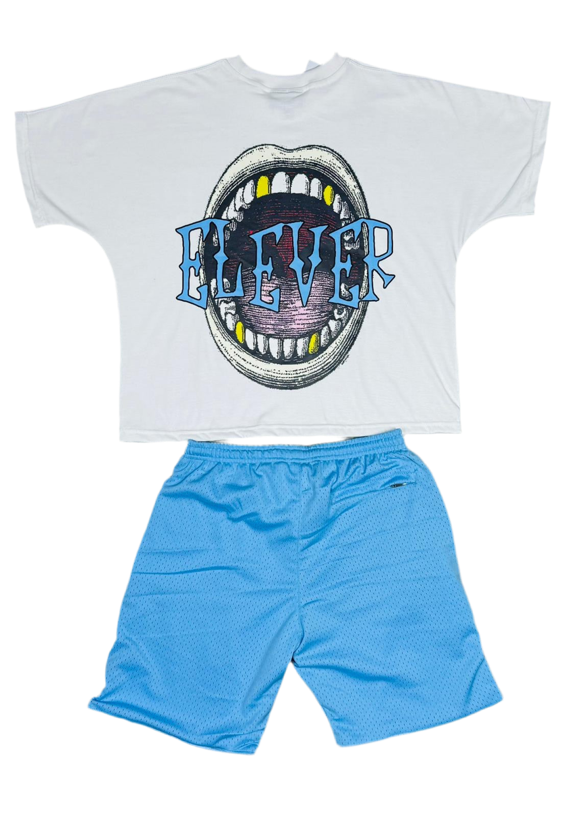 ELEVER’S SKY BLUE Mesh Shorts